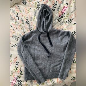 Banana Republic hooded sweater with velvet drawstring size small